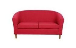 ColourMatch Regular Fabric Tub Sofa - Poppy Red